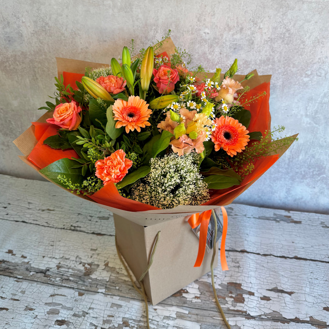 Peach Melba Hand Tied