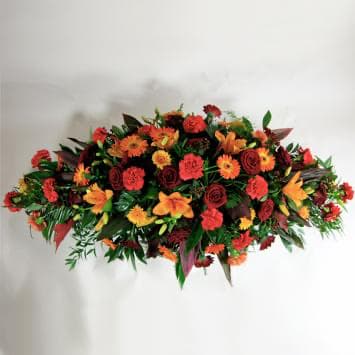 Autumn Coffin Spray