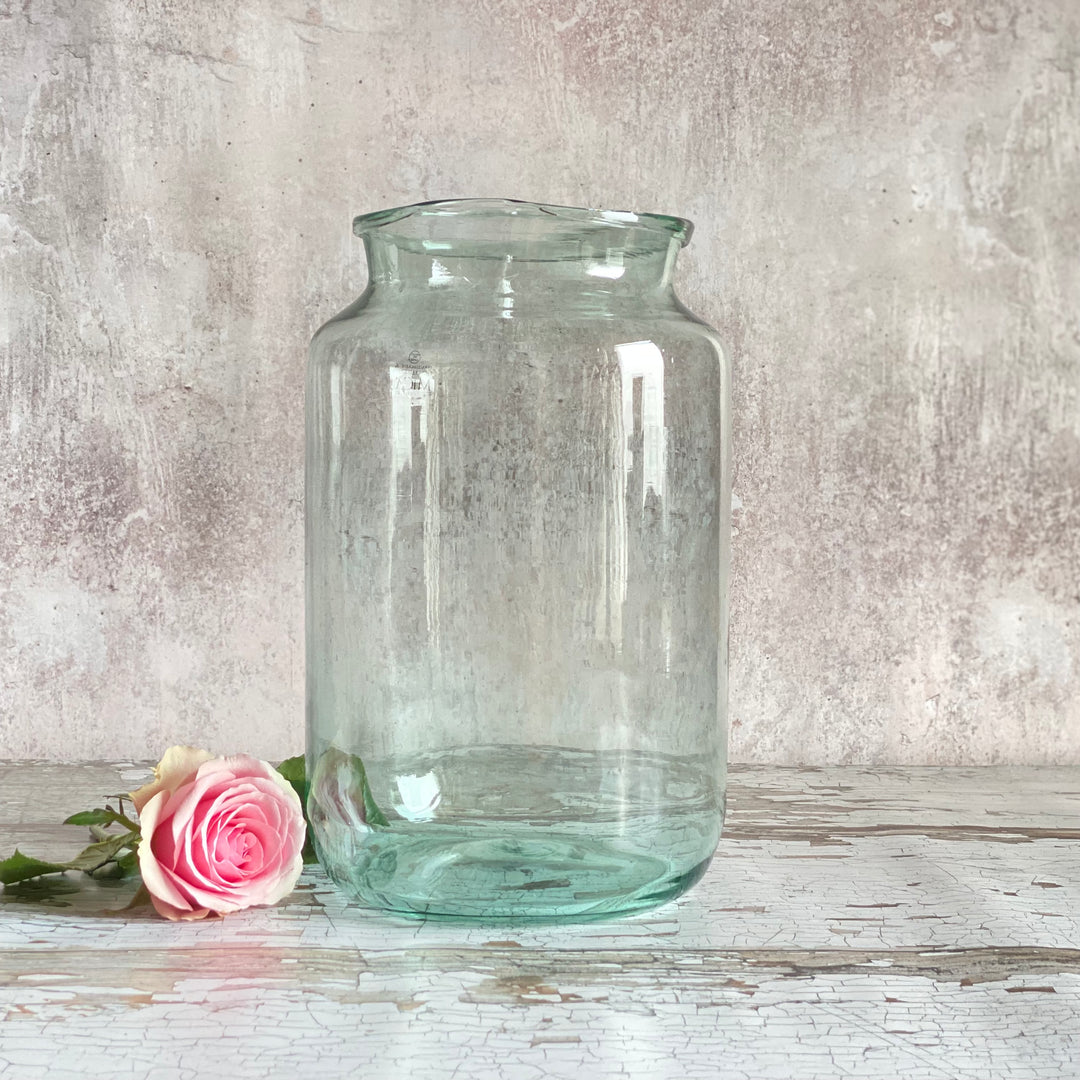 Large Hand Made Glass Vase